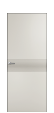 Дверь межкомнатная Меццо 01 Цвет Дымчатый Покрытие Эмаль  Наличник Скрытый короб хром Цена 42450
