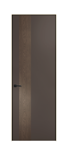 Дверь межкомнатная Дуэт 14 Цвет Коричневый Покрытие ЭМАЛИ Эмаль Наличник Скрытый короб золото Цена 56877