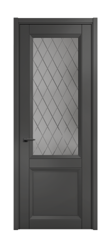 Дверь межкомнатная Беллуно 2 Цвет Антрацит Покрытие ЭМАЛИ Эмаль Наличник L 50 Цена 61968