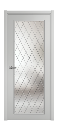 Дверь межкомнатная Страйп 1 Цвет Телегрей Покрытие Эмаль  Наличник L 50 Цена 49335