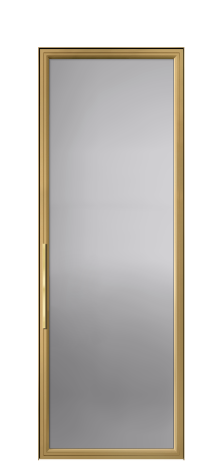 Дверь межкомнатная Фрейм 01 Цвет Латунь Покрытие АЛЮМ АЛЮМИНИЙ Наличник Скрытый короб Цена 97450