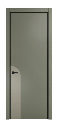 Дверь межкомнатная Дуэт 20 Цвет Зеленый Покрытие ЭМАЛИ Эмаль Наличник L 75 Цена 55220