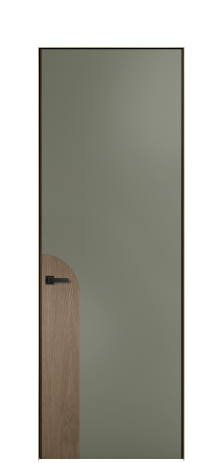 Дверь межкомнатная Дуэт 20 Цвет Зеленый Покрытие ЭМАЛИ Эмаль Наличник Скрытый короб золото Цена 56877