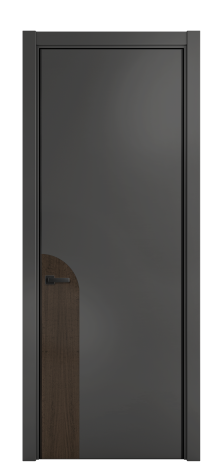 Дверь межкомнатная Дуэт 20 Цвет Антрацит Покрытие ЭМАЛИ Эмаль Наличник L 75 Цена 55220